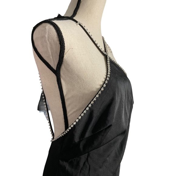 Ieena for Macduggal beaded hem halter gown sz 4 - Picture 9 of 10